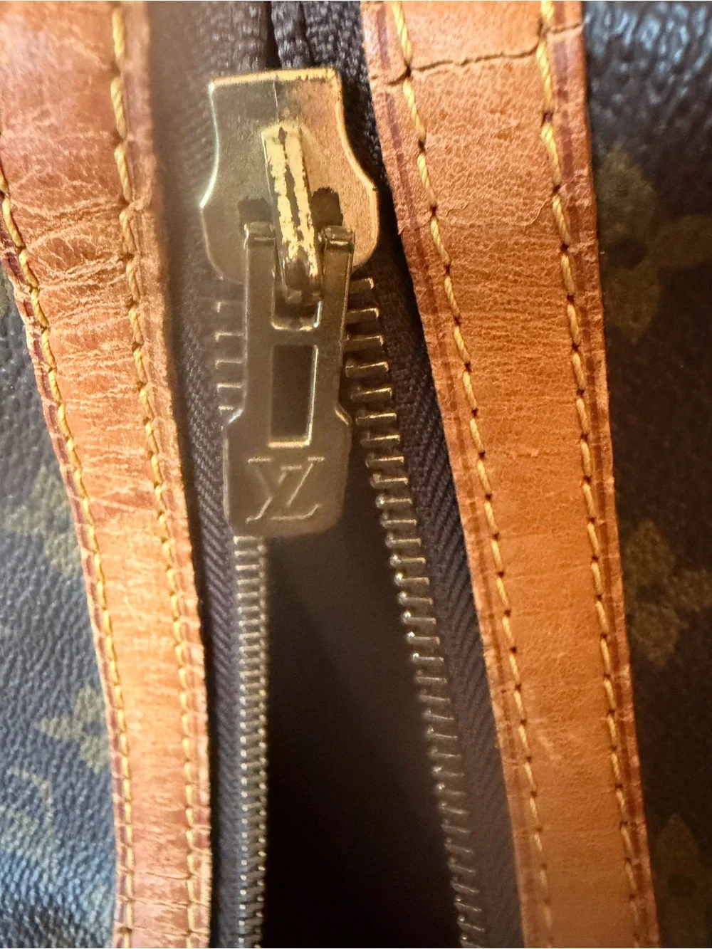 Louis Vuitton Monogram Canvas Travel Duffel in Brown and Tan 55